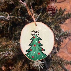 Funny 2020, Hand Painted Wood Christmas Ornament